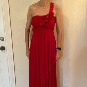 NWT Jodi Kristopher Red Asymmetrical Dress Size 5